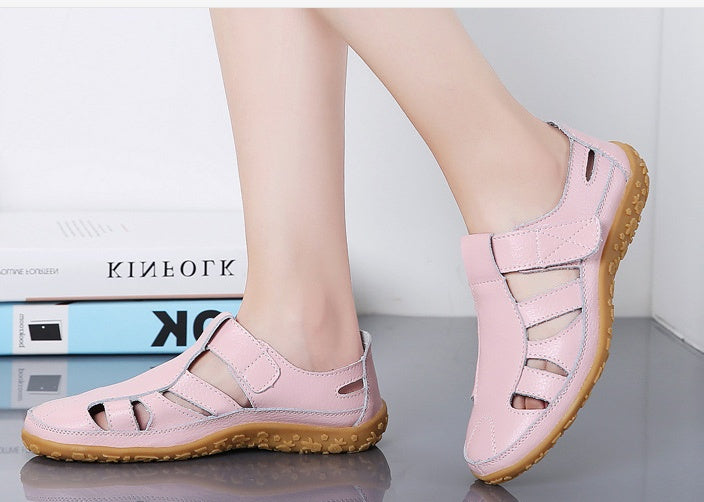 Sandales vivatelle Vintage en Cuir Véritable