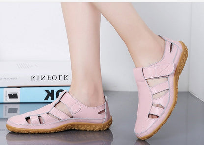 Sandales vivatelle Vintage en Cuir Véritable
