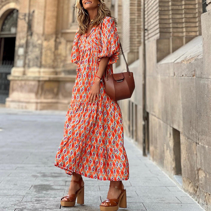 Robe Bohème vivatelle Sorties Vintage