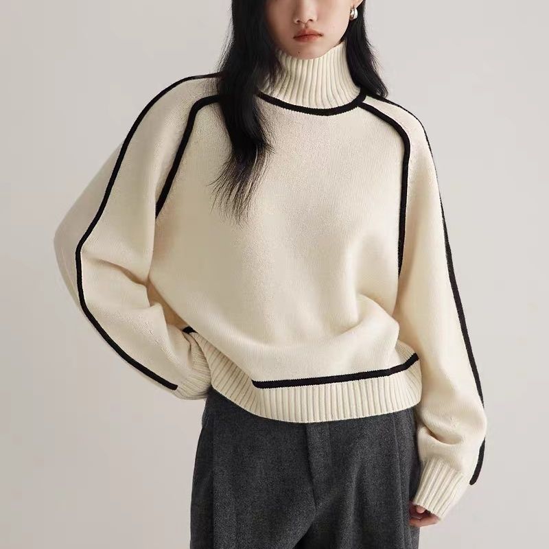 CLAIRE-PULL COL ROULÉ ÉLÉGANT