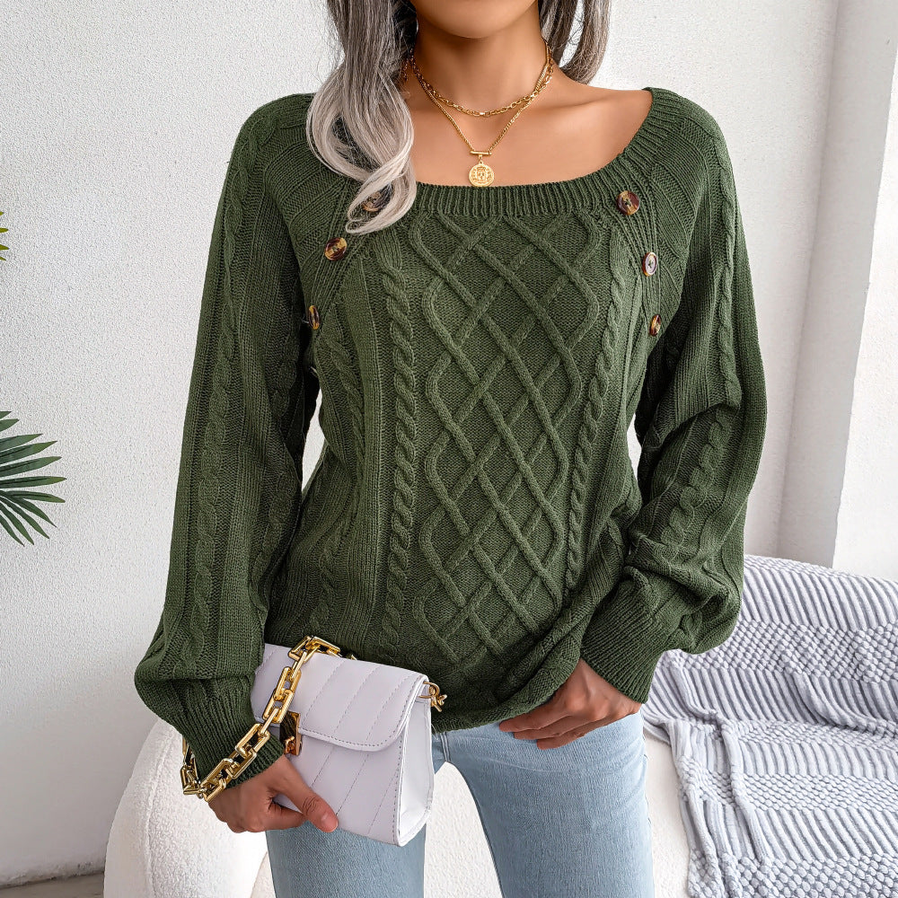 Pull Col Carré Stylishly Sorties Vintages
