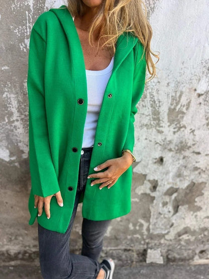Cardigan vivatelle à Boutons avec Capuche