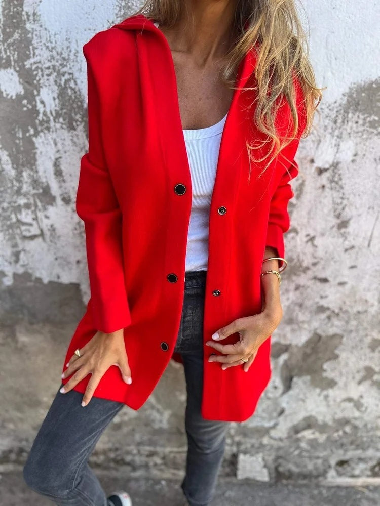 Cardigan vivatelle à Boutons avec Capuche