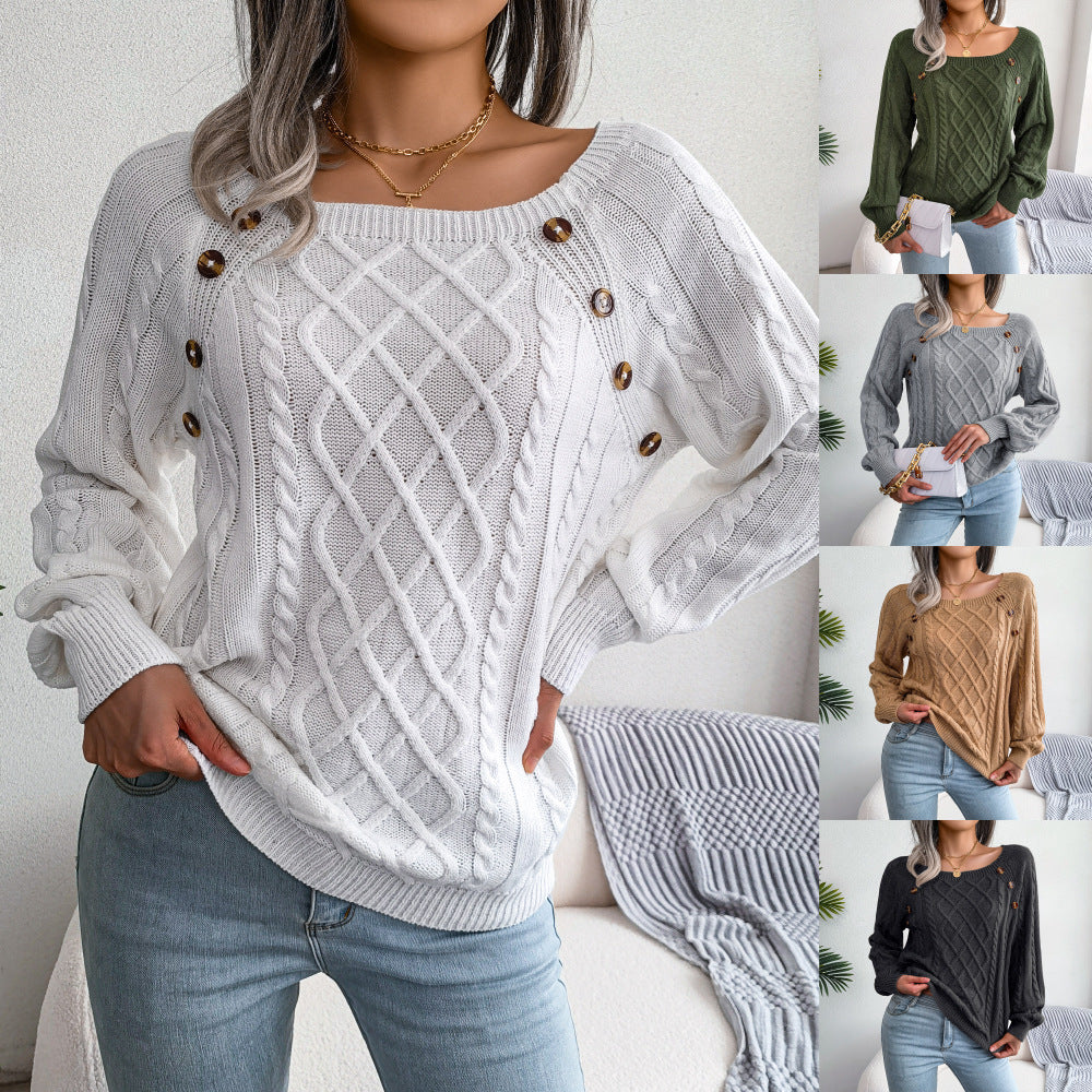 Pull Col Carré Stylishly Sorties Vintages