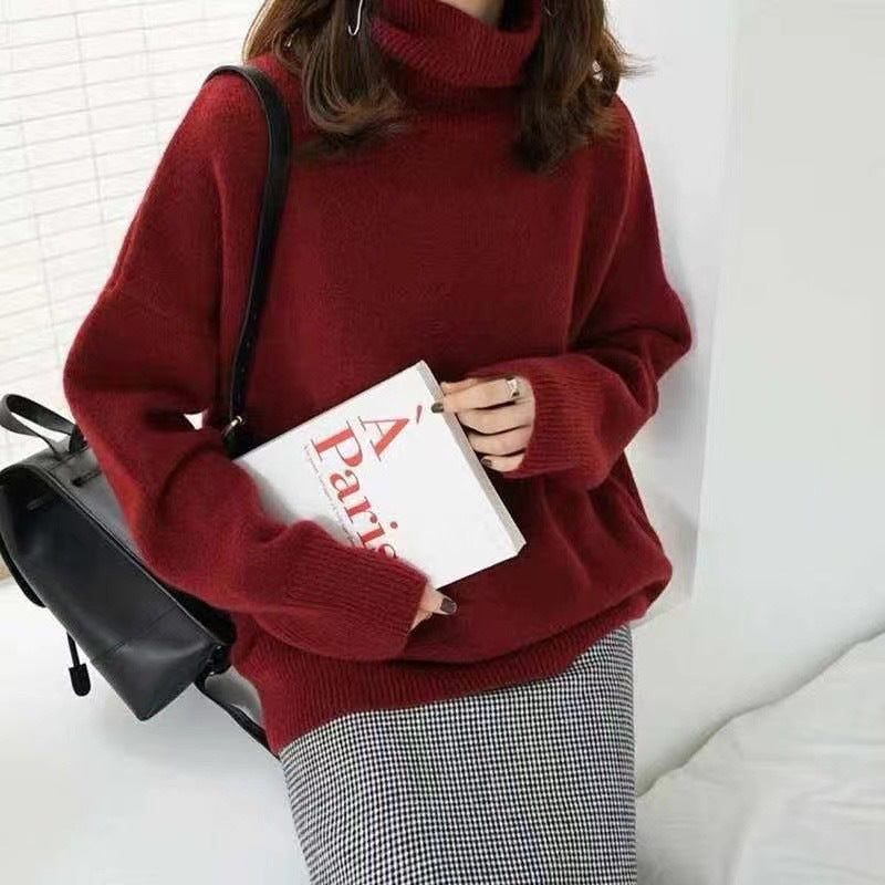 Pull vivatelle Cachemire Col Montant