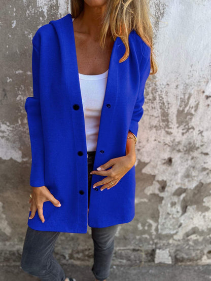 Cardigan vivatelle à Boutons avec Capuche