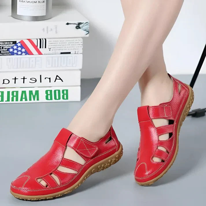 Sandales vivatelle Vintage en Cuir Véritable
