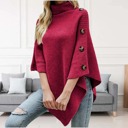 Pull vivatelle Décontracté en Tricot de Couleur Unie