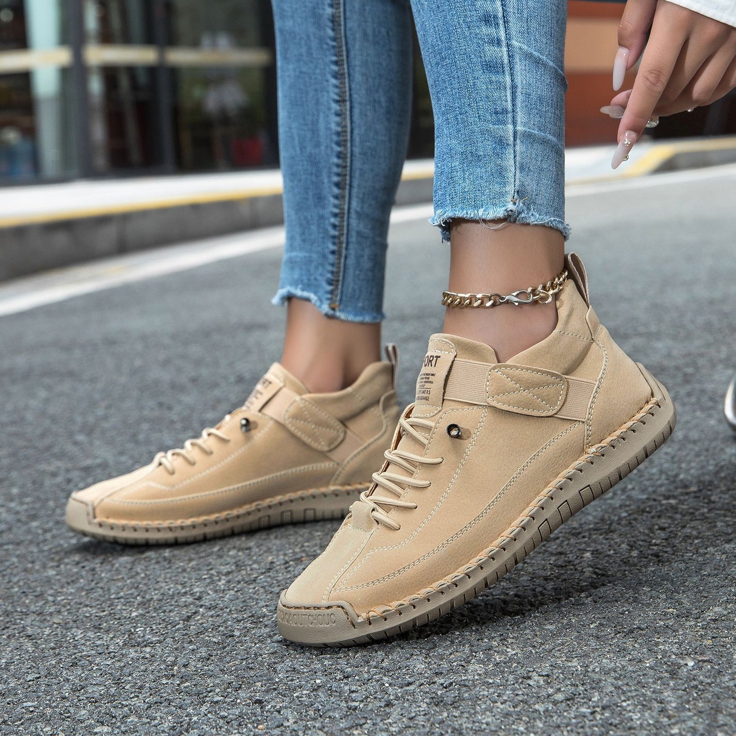 MIA™ | BASKETS CONFORT ORTHOPÉDIQUE BEIGE