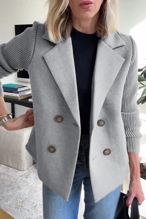Elena - Blazer Élégant à Manches en Maille