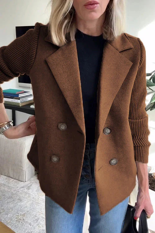 Elena - Blazer Élégant à Manches en Maille